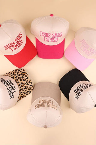 Jesus Saves I Spend Hat - Trudy's Trendy Boutique