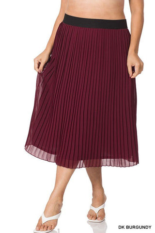 Dance Away With Me Pleated Skirt/Curvy