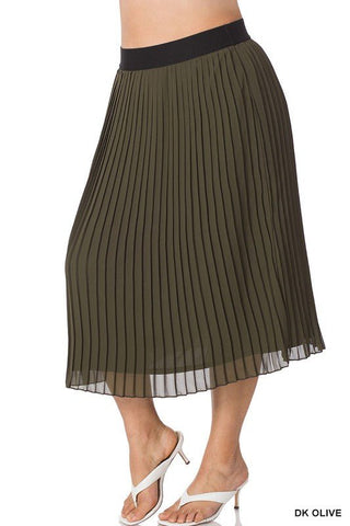Dance Away With Me Pleated Skirt/Curvy
