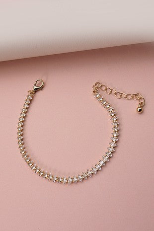 Navette Rhinestone Bracelet