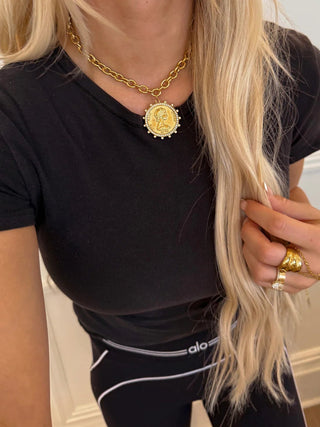 ChanSutt Small Coin Necklace - Trudy's Trendy Boutique