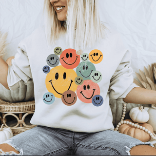 Colorful Smiley Sweatshirt