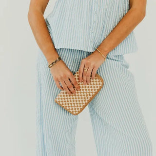 Lenni Large Zip Woven Wallet - Trudy's Trendy Boutique