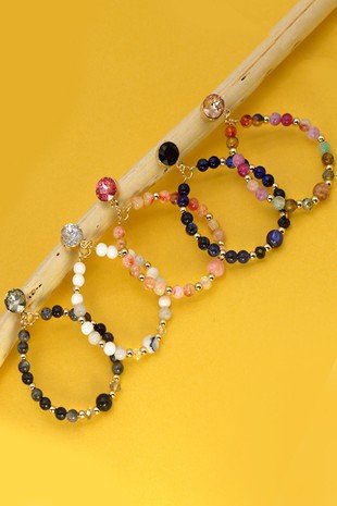 Teardrop Beaded Earrings - Trudy's Trendy Boutique