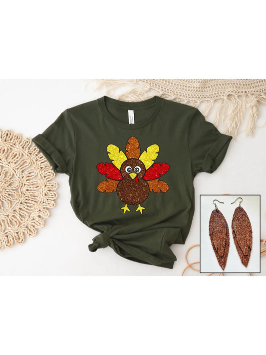 Glitter Turkey Tee