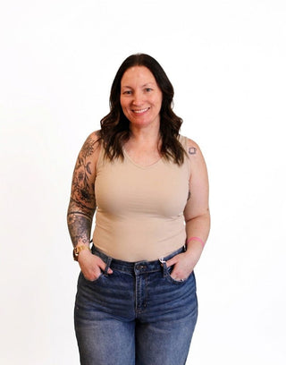 2 Way V - Neck/Scoop Seamless Tank - Trudy's Trendy Boutique