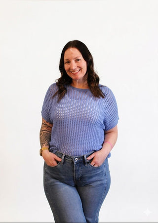 Aria Crochet Knit Sweater - Trudy's Trendy Boutique