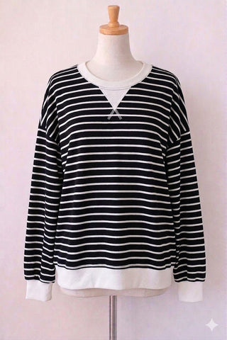 Heritage Striped Pullover - Trudy's Trendy Boutique