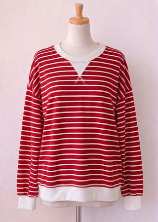 Heritage Striped Pullover - Trudy's Trendy Boutique