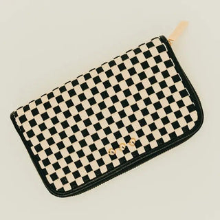 Lenni Large Zip Woven Wallet - Trudy's Trendy Boutique