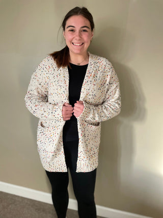 Multi - Dot Cardigan - Trudy's Trendy Boutique