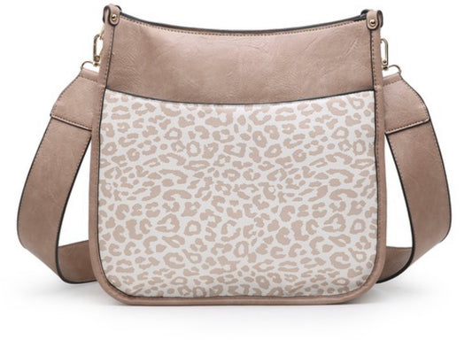 Crossbody bag/Cheetah Nude