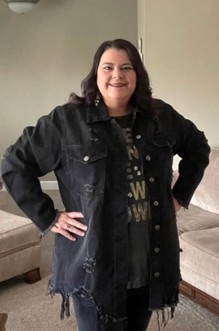 Denim Distressed Jacket