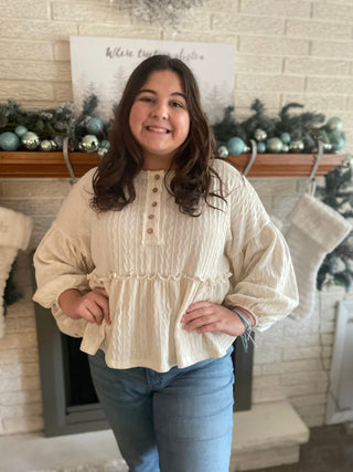 Cozy Cable Knit Baby Doll