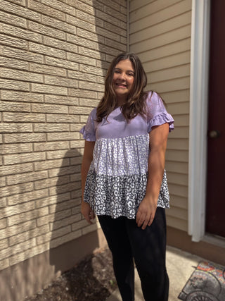 Animal Print Lilac Top