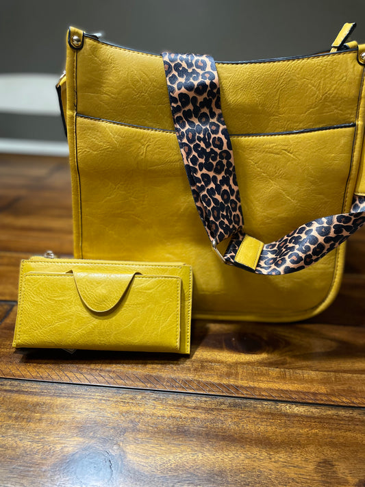 Crossbody with Cheetah Strap